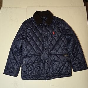 Polo Ralph Lauren Quilted Puffer Jacket Boys Size 6 Blue